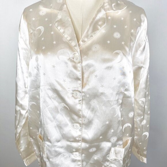 Whimsigoth white satin pajama set - Picture 5 of 7